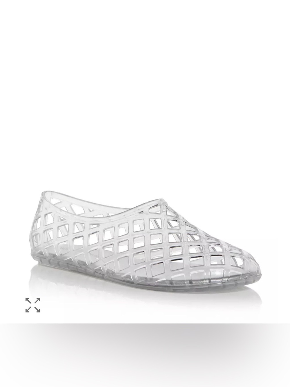 Jeffrey Campbell Clear Lattice Jelly Flat